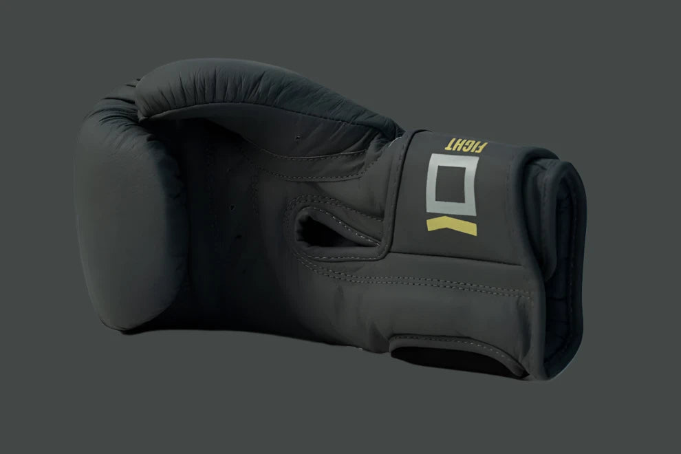 Solid Gray RUSHIO boxing Gloves