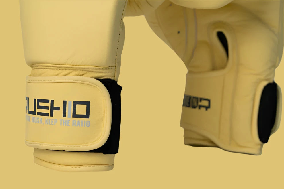 Energizing Yellow RUSHIO boxing Gloves